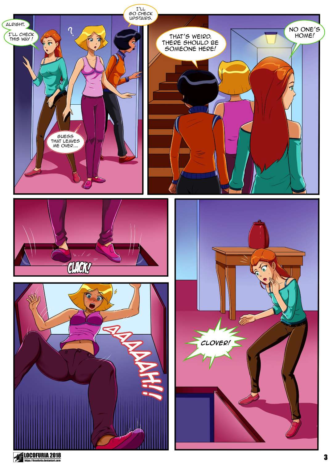 Totally Spies Porn Captions - Locofuria- Animalization (Totally Spies) Â» Porn Comics Galleries
