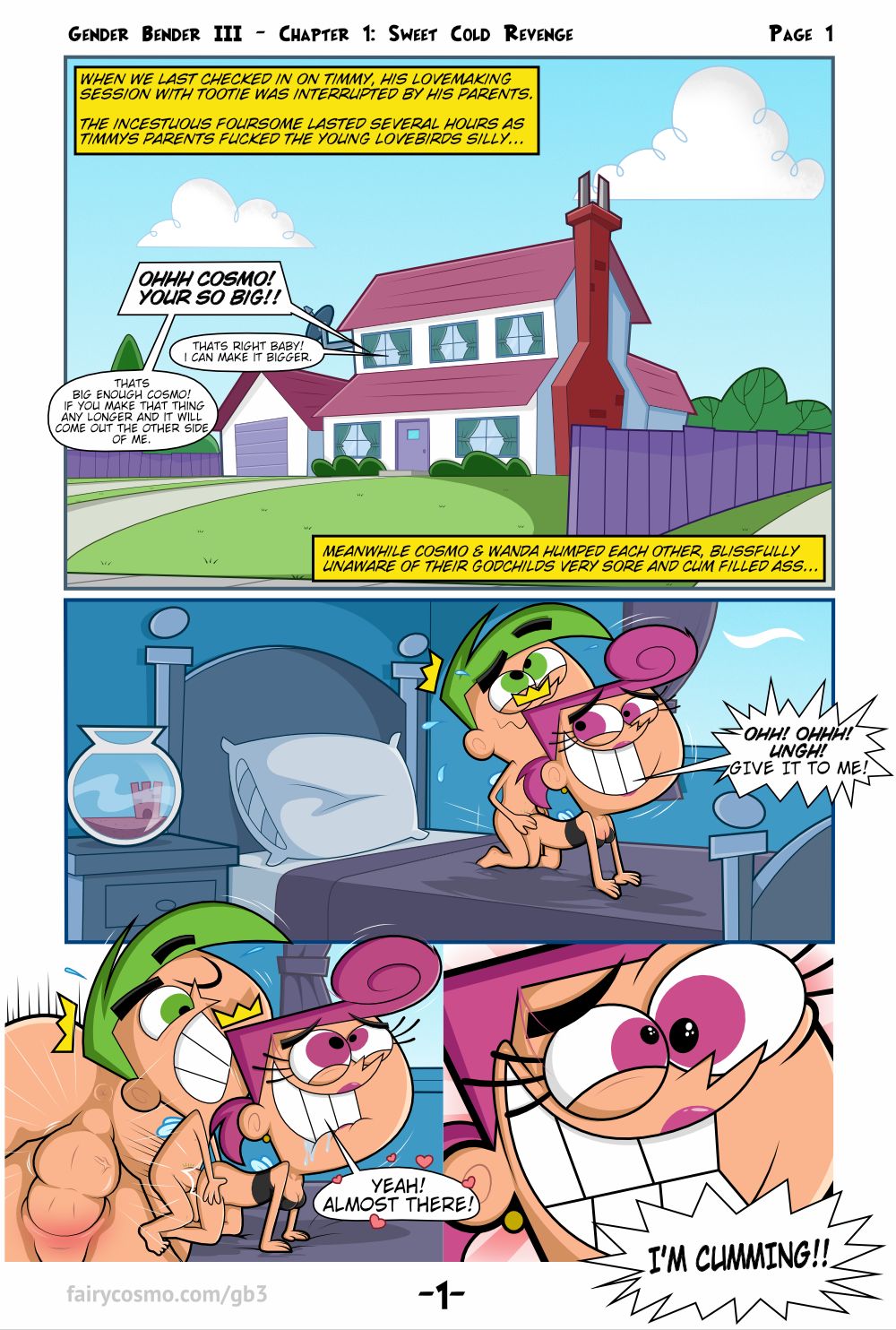 1000px x 1484px - Fairly OddParents- Gender Bender III (Fairycosmo) Â» Porn Comics Galleries