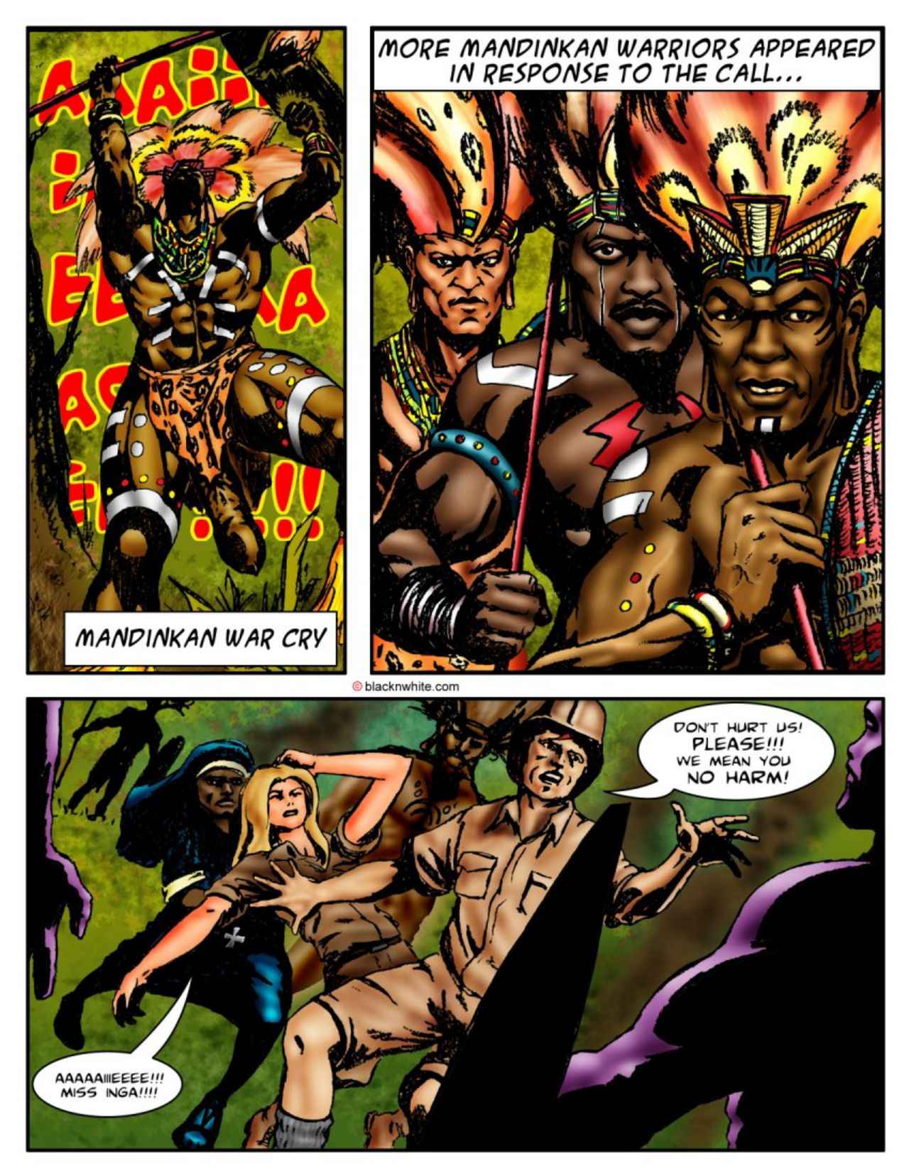 Black Cock Shemale- Africa The curse of the shaman! - Porn Comics