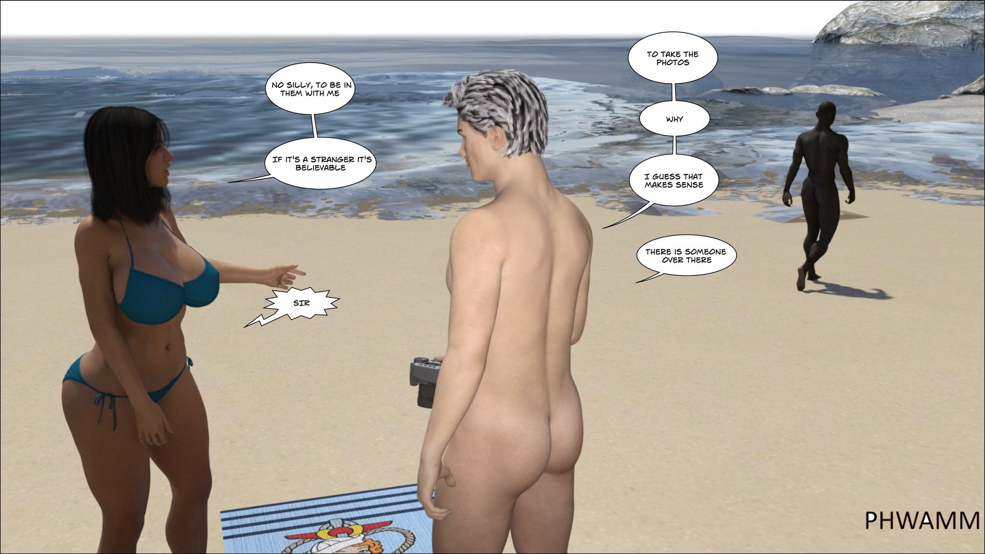 PHWAMM - Nude Beach 1 Â» Porn Comics Galleries